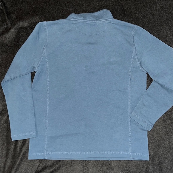 Crewcuts J.Crew Boys Aqua Blue Performance Quarter‑Zip Pullover Small 6/7 - Picture 6 of 6